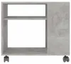 vidaXL Príkonový stolík, betónová sivá farba, 70x35x60,5 Náhľad obrázku produktu 4