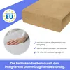 Frottee Spannbettlaken Beige 90x160 cm – Weiches, Dehnbares Produktbild-Vorschau 6