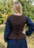 Mittelalter Korsage Tilda, braun aus Baumwolle - Mieder Produktbild-Vorschau 3