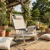 Chaise longue de plage Pliable avec accoudoirs en aluminium Voir les images du produit 2