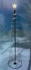 An LED Christmas tree with a star on top, set against a snowy, blurred background. Produktbild-Vorschau