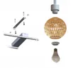 Luxolar LED Rahmen Deckenlampe 4-flammig E27 Rattan Boho Produktbild-Vorschau 9