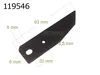 6 X 9,3 CM Rasenmähermesser AL-KO Robolinho EFCO BRILL OLEO Produktbild-Vorschau 2