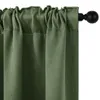 Geprägte Vorhänge Grün 2er Set Blickdicht 85% - 310GSM Produktbild-Vorschau 13