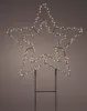 LED Gartenstecker Stern Outdoor 38cm Metall Schwarz / Produktbild-Vorschau 4