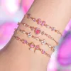 Frauen Armband Bogen Herz Blume Form Zirkonia Einstellbare Produktbild-Vorschau 2
