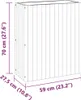 vidaXL květináč 59x27,5x70 cm z masivního dřeva akácie Náhled obrázku produktu 8