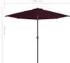 Ombrellone da balcone in alluminio rosso Bordeaux Anteprima dell’immagine prodotto 14