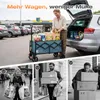 SUNULA Bollerwagen Faltbar Klein 80L 100KG, Klappbarer Produktbild-Vorschau 2