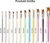 Gesichtsfarbe Pinsel, 12 Stück, pastellfarben, für Produktbild-Vorschau 2