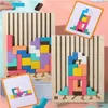 Holz 3D Puzzle 42 Teile, Tetris Geometrie Spiel, Denkspiel Produktbild-Vorschau 10