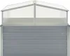 vidaXL Serra grigia in acciaio zincato 100×100×85 cm Anteprima dell’immagine prodotto 2