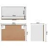 vidaXL Szafka ścienna Lyon dąb wędzony 60x31x40 cm materiał Podgląd zdjęcia produktu 8
