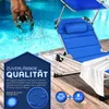 tillvex® Lehátko so strieškou a vankúšom Blue - prémiové Náhľad obrázku produktu 4