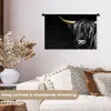 MuchoWow® Wandteppich Wandbehang Schottisches Hochlandrind Produktbild-Vorschau 2