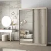 Armoire à portes coulissantes Armoire 150 cm Sonoma/blanc Voir les images du produit 1