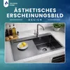 VBChome Küchenspüle 78×49 cm Edelstahl Graphit mit Produktbild-Vorschau 7