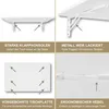 Wandklapptisch 80x50 cm Weiß – Klapptisch, Schreibtisch, Produktbild-Vorschau 5
