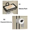 Toilettenpapierhalter, 1-St quadratischer Klopapierhalter, Produktbild-Vorschau 4