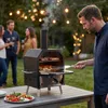 Outsunny Outdoor Pizzaofen Holzbefeuerter Pizza Ofen Produktbild-Vorschau 9