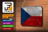 Plechový nápis vlajka České republiky 18x12c m Česká Náhled obrázku produktu 3
