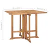 5-tlg. Garten-Essgruppe Klappbar Massivholz Teak Produktbild-Vorschau 11