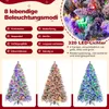 A collage of a Christmas tree with lights and text describing its features. Anteprima dell’immagine prodotto