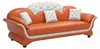 Modern Sofa Set 3-Sitzer 2-Sitzer Orange Weiß Wohnzimmer Produktbild-Vorschau 3