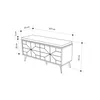 Skye Decor, Dune Bench - Hitit, szafka na buty, 100 % PŁYTA Podgląd zdjęcia produktu 5