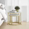 Couchtisch 2er Set Rund Beistelltisch Loft Design 2 in 1 Produktbild-Vorschau 5