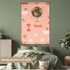 MuchoWow® Wandteppich Wandbehang Globus - Rosa - Pastell Produktbild-Vorschau 4