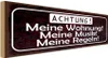 vianmo Holzschild 10x27 cm Meine Wohnung Musik Regeln Produktbild-Vorschau 1