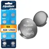 AG8 LR55 Knopfzelle Batterien 10er Pack - Alkaline, 1.5V Produktbild-Vorschau 1