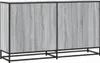 vidaXL Příborník Grey Sonoma 134x35x76 cm Materiál na bázi Náhled obrázku produktu 6