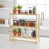 Relaxdays Wandregal Bad, HxBxT: 54 x 60 x 15 cm, Bambus, Produktbild-Vorschau 3