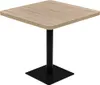 vidaXL Tavolo da bistrot quadrato in MDF e acciaio 80x80x75 Anteprima dell’immagine prodotto 2