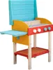 Home Deluxe Barbecue da gioco in legno TASTY - blu/rosso I Anteprima dell’immagine prodotto 1