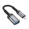 Adaptateur Lightning vers USB A Hoco UA24 noir Voir les images du produit 1