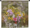 MuchoWow® Wandteppich Wandbehang Blumen - Gießkanne - Farbe Produktbild-Vorschau 1