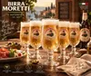 Birra Moretti Biergläser 0,4 l - 6er Set mit Markenlogo Produktbild-Vorschau 2