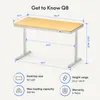 FLEXISPOT Q8 Höhenverstellbarer Schreibtisch mit kabellosem Produktbild-Vorschau 7