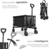 Chariot pliable SMARTRIDER avec roues profilées et poignée Voir les images du produit 3