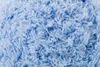 A close-up view of light blue fluffy yarn. Produktbild-Vorschau