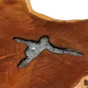 Couchtisch 70 x 45 cm Massivholz Teak und Polyresin Produktbild-Vorschau 5