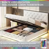 INONEFT Boxspringbett 140x200cm mit LED, Polsterbett mit Produktbild-Vorschau 4