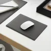 Mauspad Leder Anthrazit Grau cm 25x20 - Mousepad Eckige Produktbild-Vorschau 3
