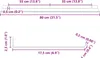 Schwebendes Regal 2 pcs Senfgelb 80 x 18 x 2,5 cm Stahl Produktbild-Vorschau 11