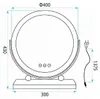 Specchio Rea Make-Up Led D'Oro Anteprima dell’immagine prodotto 7