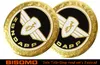 2x Zündapp Emblem, Tankemblem, Ø 65mm, Gold & Schwarz mit Produktbild-Vorschau 6