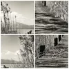 Wanduhr - Rund - Glasuhr - Brücke Pier Sepia - 40x40cm - Produktbild-Vorschau 8